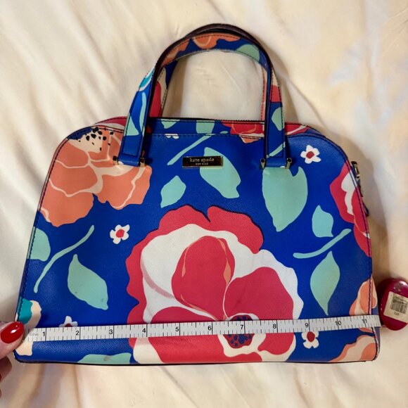 Kate Spade Newbury Lane Felix Cherry Floral Satchel WKRU3863 Vintage/Retro Vibes - Picture 4 of 16